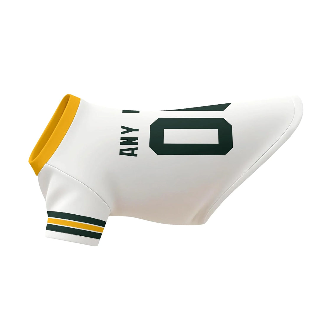 Puptailor Personalized Green Bay Football Dog Jersey with Name and Number Pet Shirt