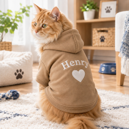 Personalized Name Embroidered Pet Hoodie