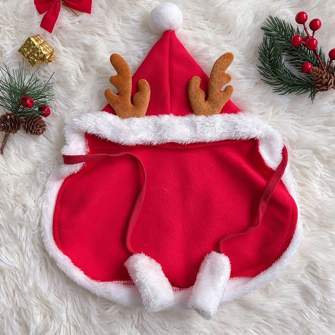 Personalized Velvet Christmas Pet Cape