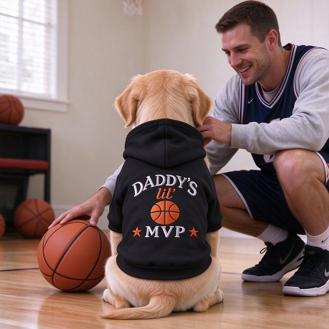 Mommy's / Daddy's Lil' MVP — Personalized Embroidered Sport Hoodie for Pet