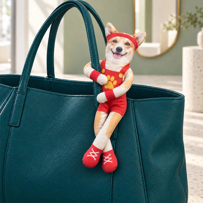 Personalized Funny Pet Poseable Plush Doll with Pet Photos
