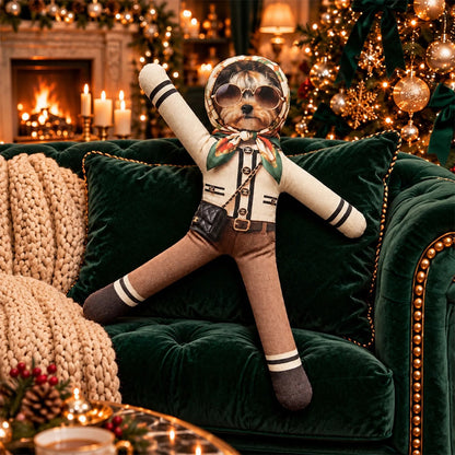 Personalized Funny Fashion Pet Poseable Plush Doll with Pet Photos