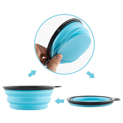 Portable 2-in-1 Pet Water & Food Cup for Outdoor