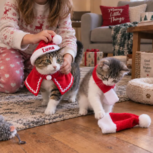 Personalized Santa Scarf & Cape Set for Pets