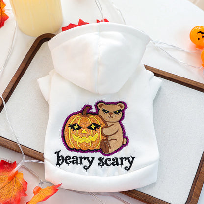 Puptailor Personalized Halloween Embroidered Pet Hoodie