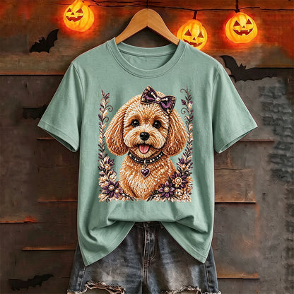 Puptailor Personalized Diamond Cat Casual Print T-Shirt
