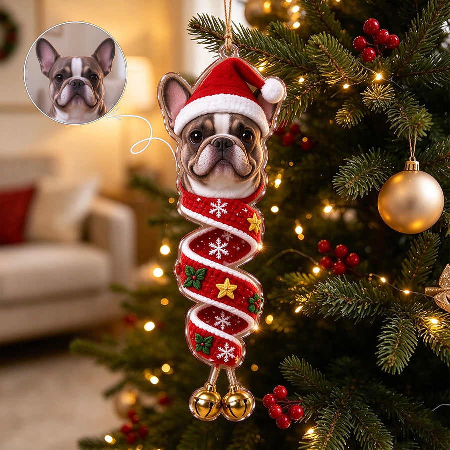 Custom Knit-Look Pet Christmas Ornament