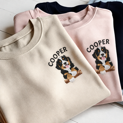 Puptailor Personalized Pet Photo Name Sweatshirt