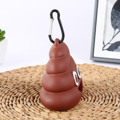 Cute Poop Emoji Dog Poop Bag Dispenser