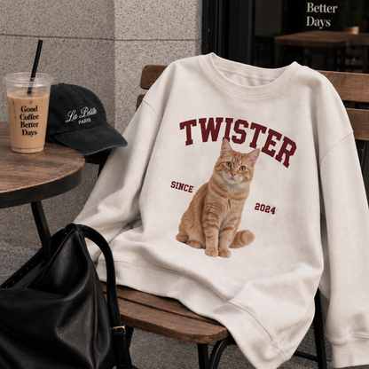 Puptailor Personalized Pet Photo Name Sweatshirt