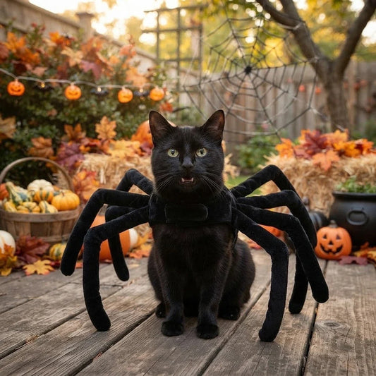 Puptailor Pet Spider Halloween Costume for Cats & Small Dogs