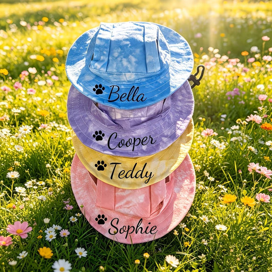 Personalized Custom Pet Summer Tie-Dye Sun Hat