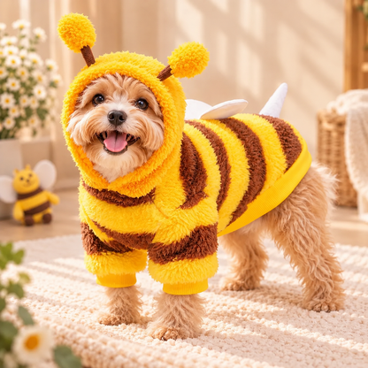 Personalized Bee Dog Costume with Leash Hole