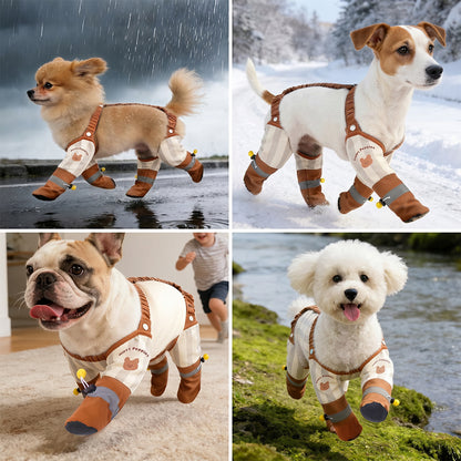 Custom Name Dog Waterproof Leggings Boots