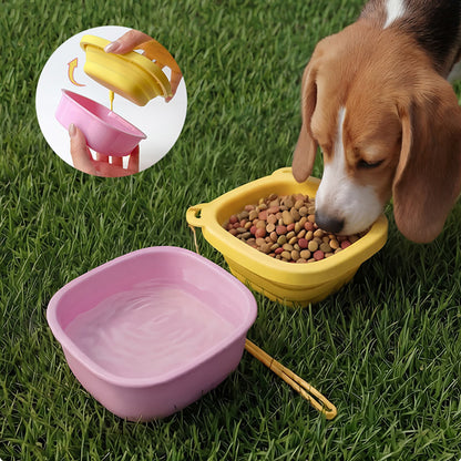 Portable Pet Feeding Water Bowl
