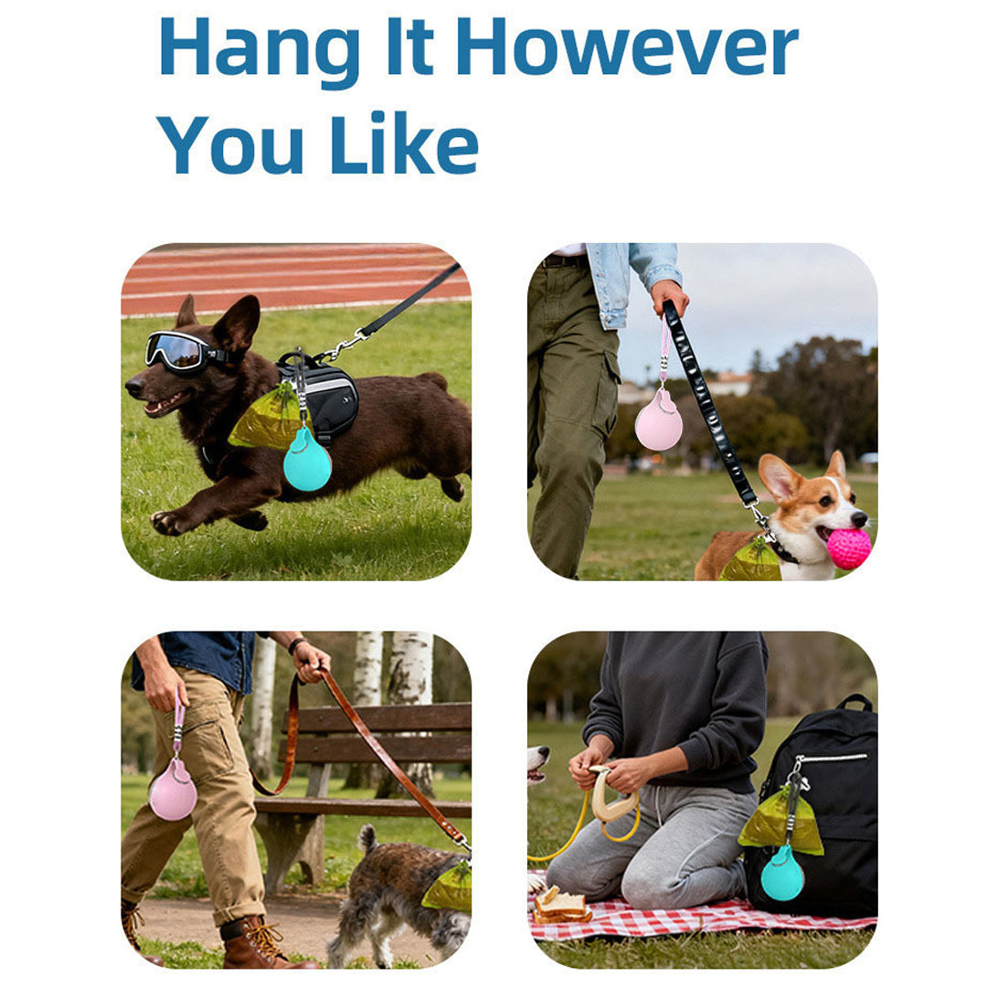 Personalized Custom Outdoor Round Portable Water Dispenser for Cats and Dogs