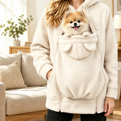 Custom Embroidered Pet Carrier Hoodie
