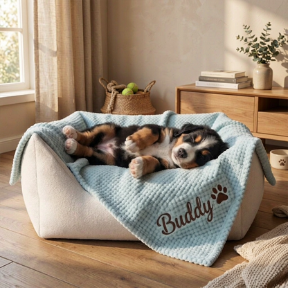 Personalized Coral Fleece Pet Blanket