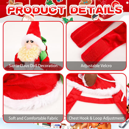 Santa Rider Dog Costume