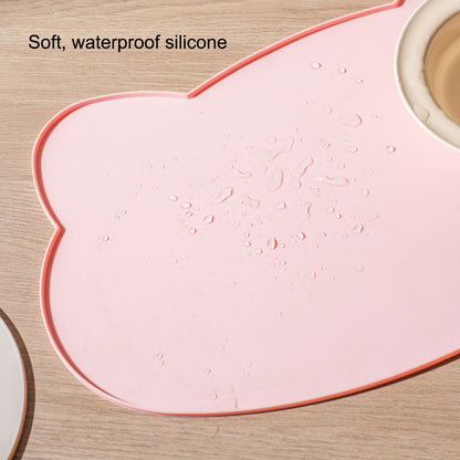 Cute Cat-Ear Silicone Pet Feeding Mat