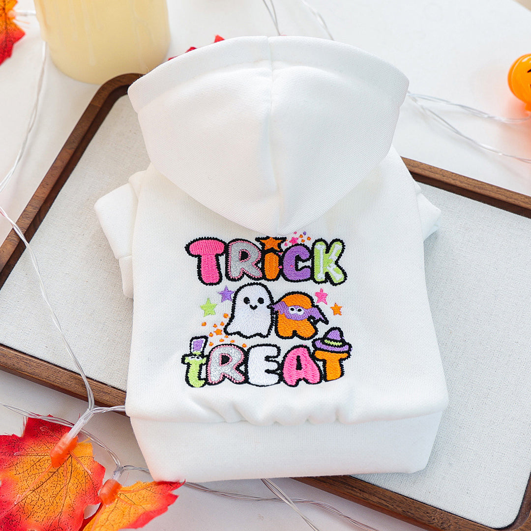 Puptailor Personalized Halloween Embroidered Pet Hoodie