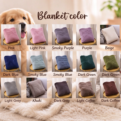 Personalized Coral Fleece Pet Blanket