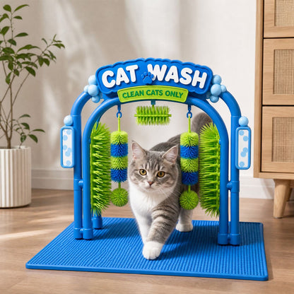 Cat Self-Grooming Arch with Brushes