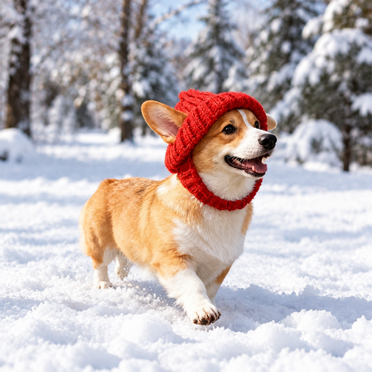 Personalized Embroidered Dog Beanie with Ear Holes