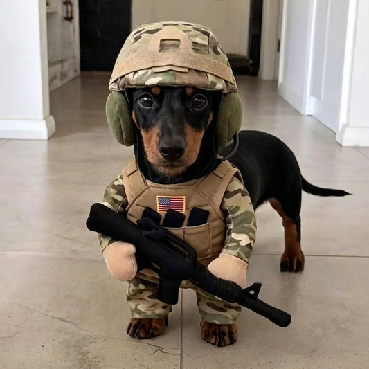 Puptailor Personalized Dog Soldier Costume