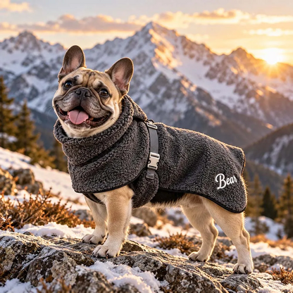 Personalized Sherpa Fleece Dog Vest
