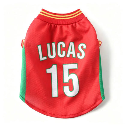 Personalized Dog Jersey with Name Number