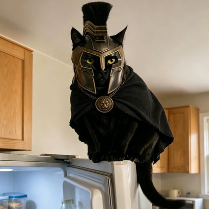 Puptailor Spartan Warrior Cat Costume