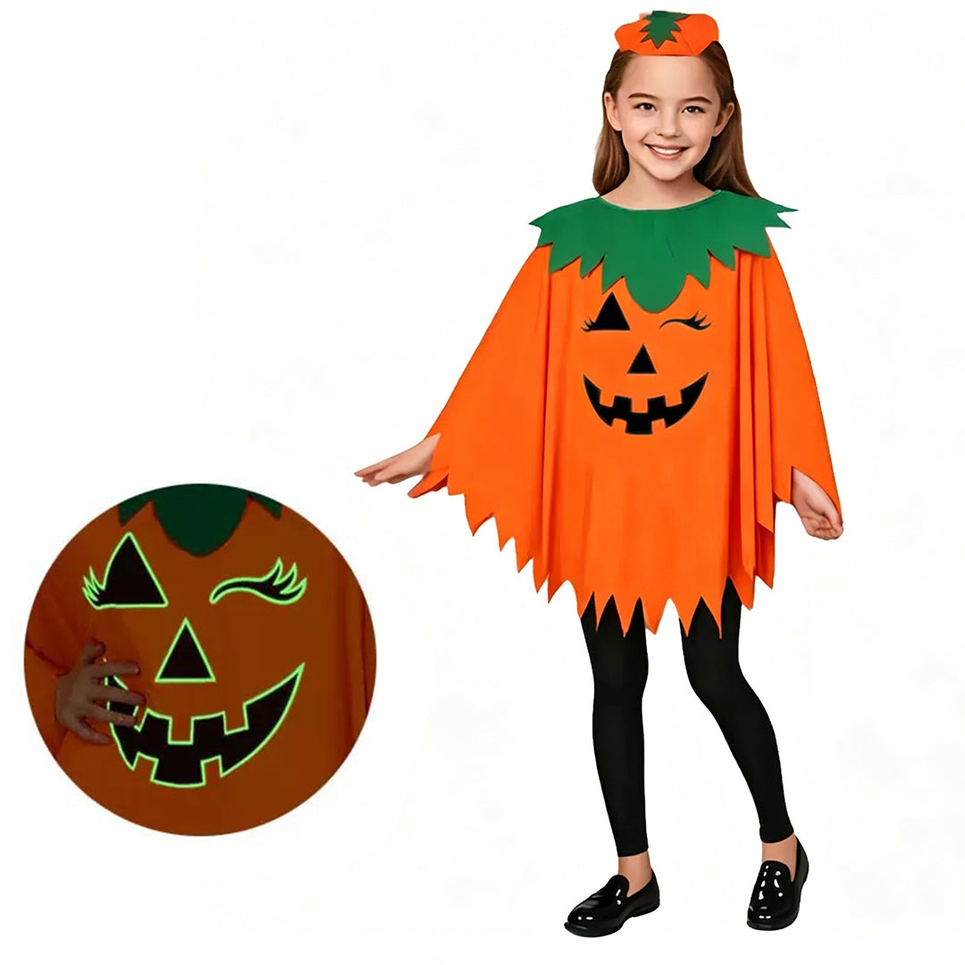 Puptailor Halloween Pumpkin Costume Set Suitable for Adults, Children, and Pets