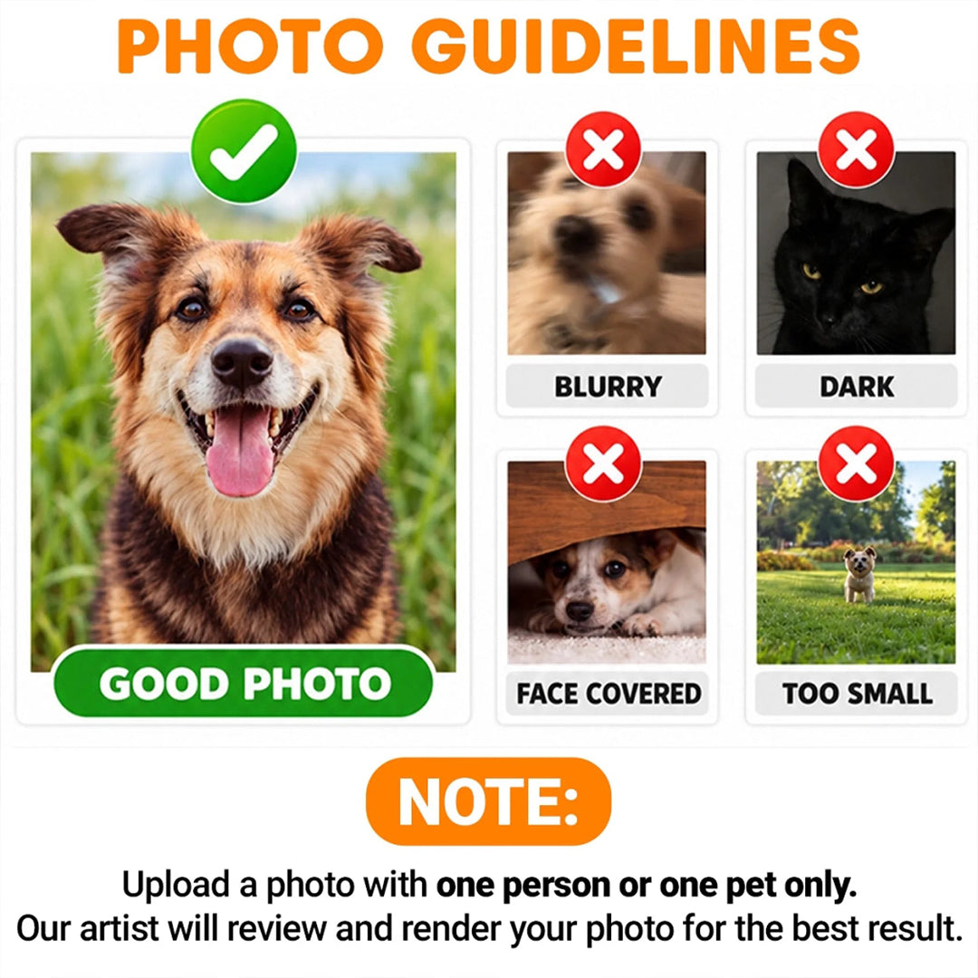 Personalized Christmas Costume Pet Poseable Plush Doll with Funny Pet Photos