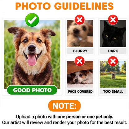 Personalized Christmas Costume Pet Poseable Plush Doll with Funny Pet Photos