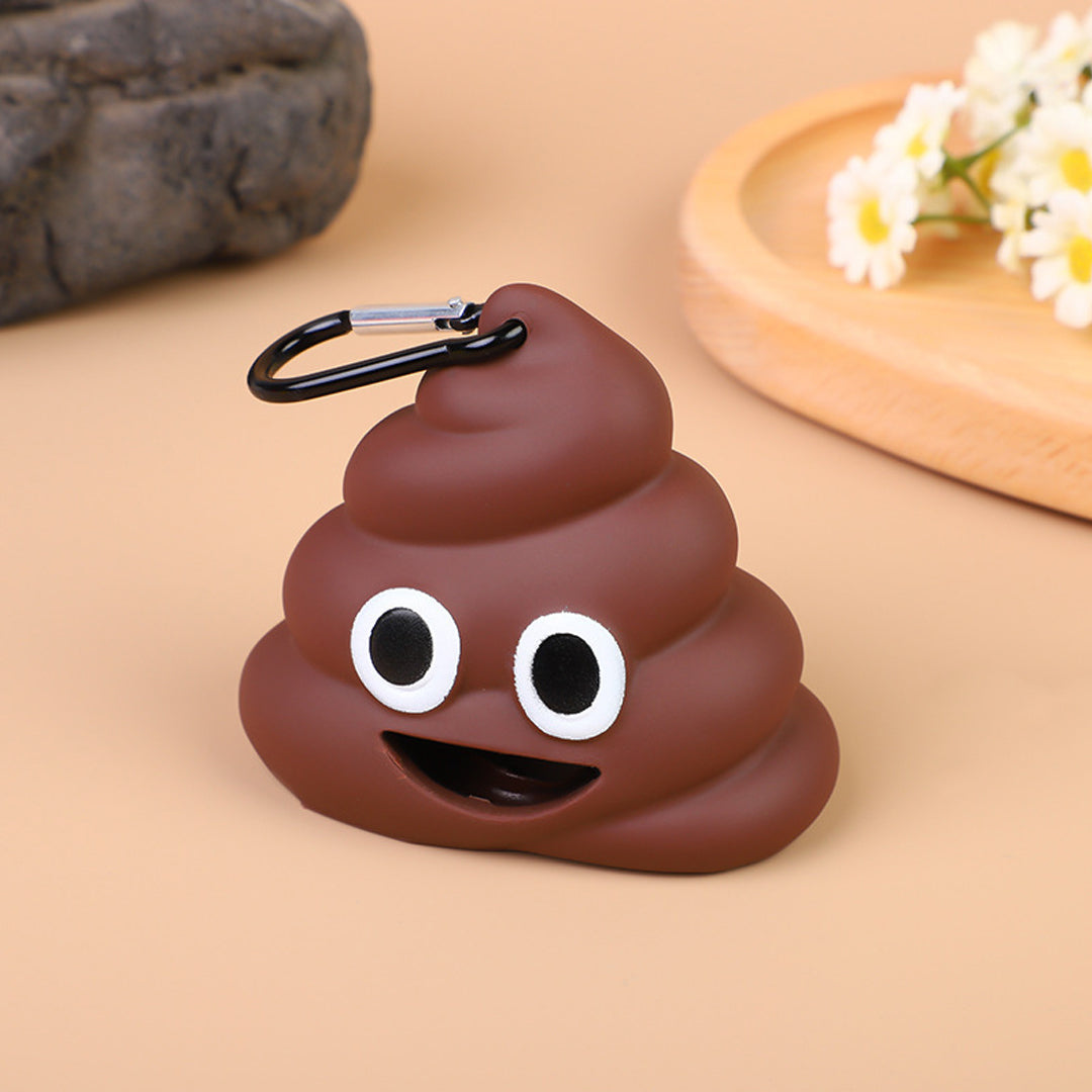 Cute Poop Emoji Dog Poop Bag Dispenser