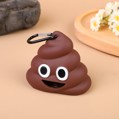 Cute Poop Emoji Dog Poop Bag Dispenser