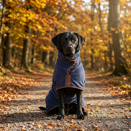 Personalized Hooded Microfiber Dog Bathrobe