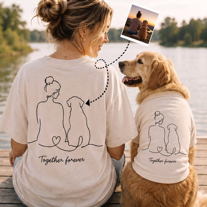 Personalized Embroidered Matching Dog Mom & Dog Shirts