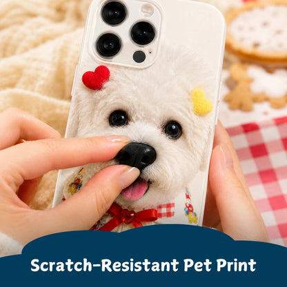 Puptailor Personalized Pet Dog Photo Phone Case with 3D Squishy Nose