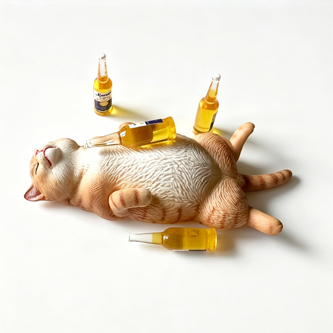 Puptailor Drunken Dog and Cat Car Ornament