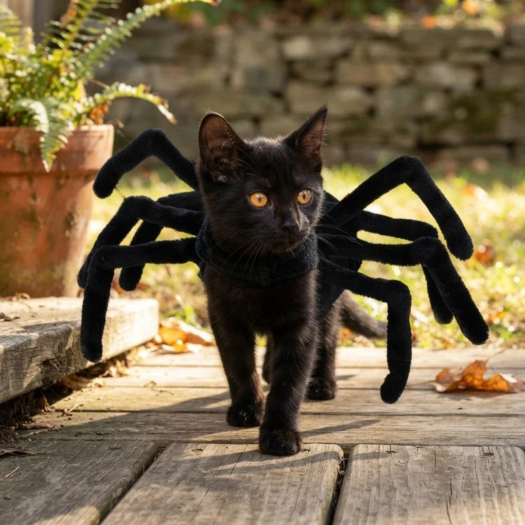 Puptailor Pet Spider Halloween Costume for Cats & Small Dogs