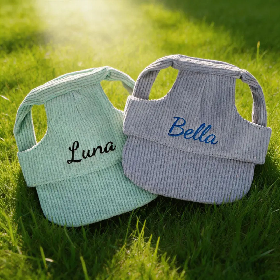 Personalized Corduroy Embroidered Pet Hat