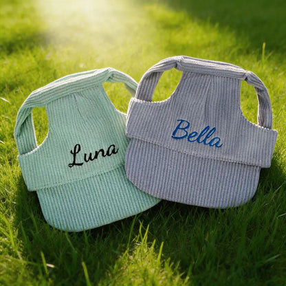 Personalized Corduroy Embroidered Pet Hat