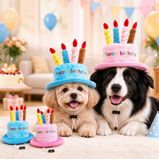 Birthday Cake Party Hat for Dogs & Cats