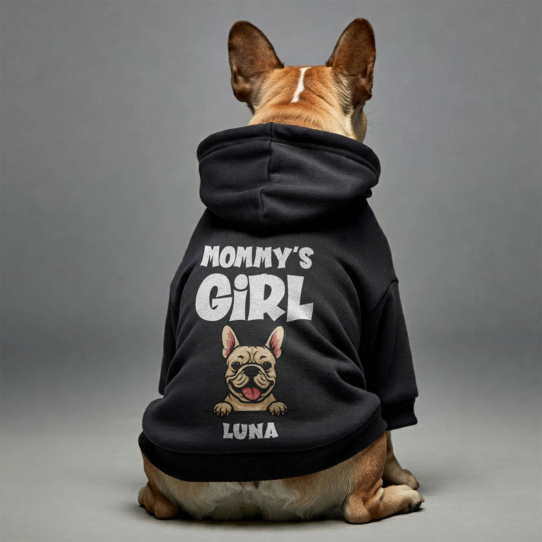 Personalized Dog Portrait & Name Stylish Hoodie