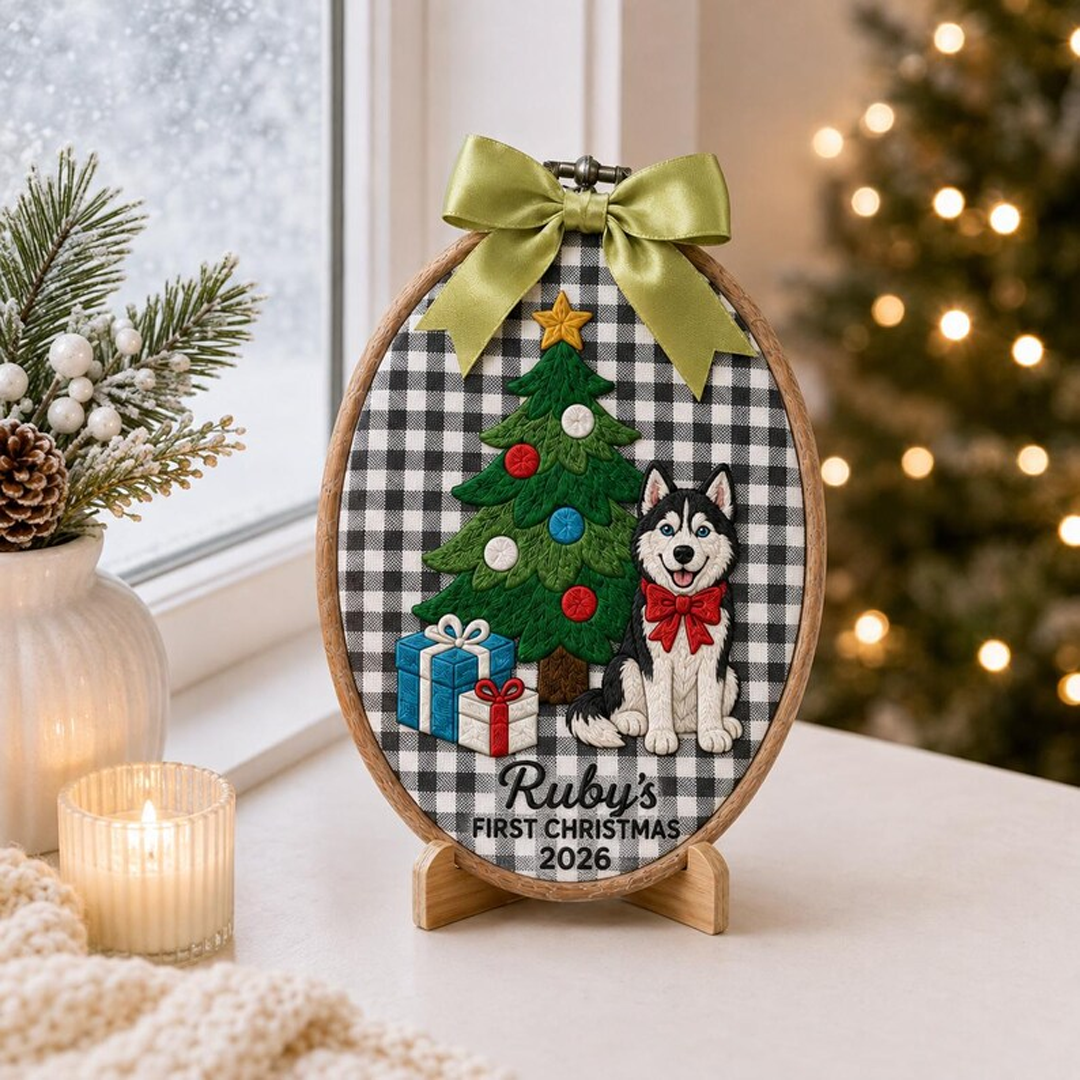 Custom Pet's First Christmas 2026 Ornament