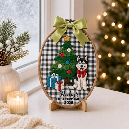 Custom Pet's First Christmas 2026 Ornament