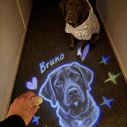 Custom Pet Projection Light for Night Walks