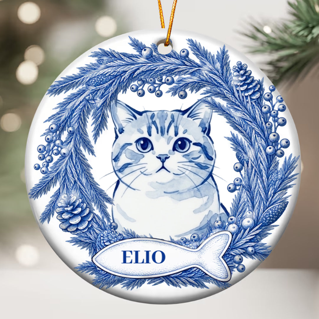 Personalized Pet Nameplate Christmas Ornament